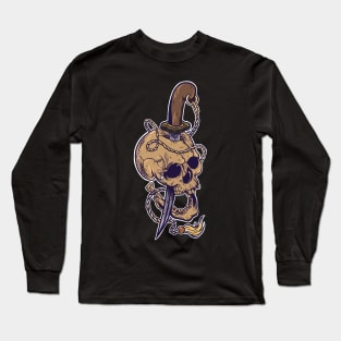 Knife skull Long Sleeve T-Shirt